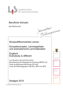 Lernmaterial Englisch Everybody is different