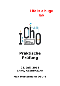 Praxis Angabe (Deutsch) - Austrian Chemistry Olympiad