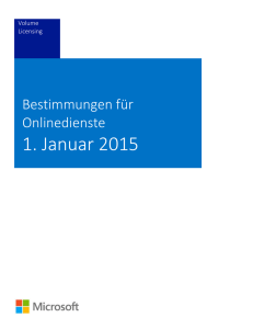 Office 365-Dienste - Microsoft Volume Licensing