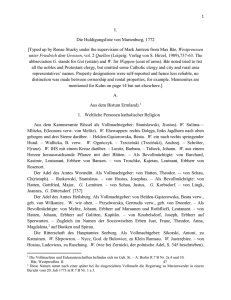 Huldigungsliste: list of persons (including Mennonites)