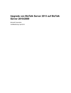 Überlegungen zum Upgrade auf BizTalk Server 2013