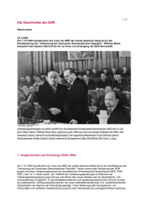Die Geschichte der DDR