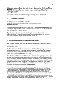IV. Der Abschuss von MH17 als machtpolitisches