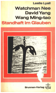 Watchman Nee David Yang Wang Ming-tao