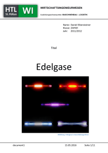 Referat über Edelgase – Word Dokument