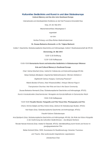Chair: Tatjana Marković (Graz, Institut f&uuml;r Musikwissenschaft, KFUG)