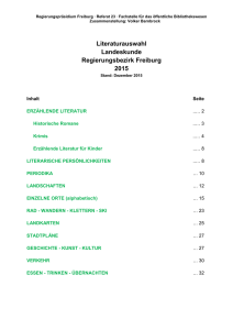 und Re gio nalliteratur - Regierungspr&auml;sidium Freiburg Fachstelle