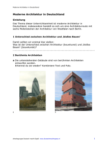 Moderne Architektur in Deutschland