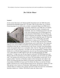 Der Fall der Mauer