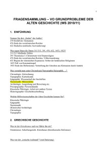 Fragenkatalog WS 2010_2011 - Studienvertretung Geschichte, ÖH