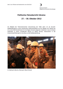Politischer Reisebericht Ukraine 27.