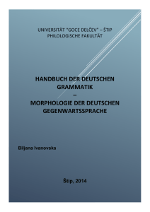 morphologie der deutschen gegenwartssprache