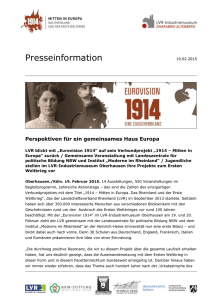 Pressemeldung zum  - 1914