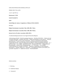 SCHLUSSANTR&Auml;GE DES GENERALANWALTS PEDRO CRUZ