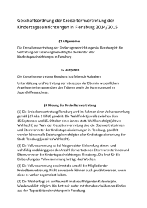 Geschäftsordnung der Kreiselternvertretung Flensburg