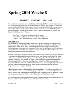 Spring 2014 Woche 8 PROJEKT ZUKUNFT 2007 1118