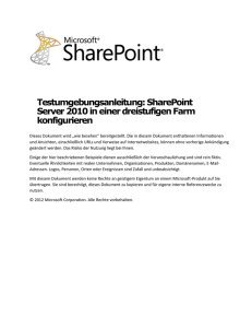 Schritt 4: Installieren von SharePoint Server 2010 auf APP1