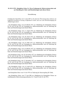 Königlicher Erlass Nr. 20 zur Festlegung der