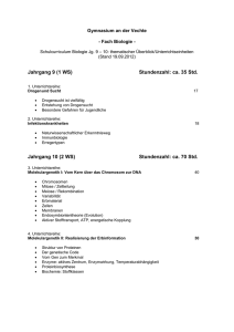 Thematischer Überblick/Unterrichtseinheiten: Jg. 9