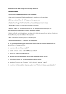 Nachholklausur SS 2015-Bio - Fachschaft Psychologie Freiburg