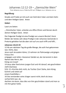 Johannes 12v12-19