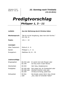 22. Sonntag nach Trinitatis - Zentrum Verkündigung der EKHN