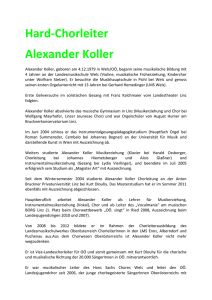 Hard-Chorleiter Alexander Koller
