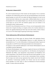 Protokoll zum 22.6.2011 Matthias Fleischmann Die Bayerische