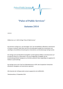 Pulse of Public Services