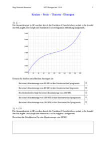 Kosten-Preis-Theorie Übungen