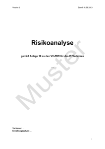 Anlage 10.5 Muster-Risikoanalyse »(VND