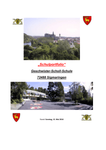 Schulportfolio - Kurzfassung - Geschwister-Scholl
