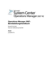 Operations Manager 2007-Bereitstellungshandbuch