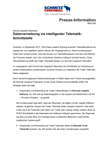 2014-135 Datenvernetzung via intelligenter Telematik