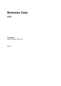 Business Case - MEM lu/ow/nw