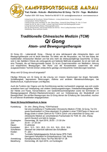Anmeldetalon: Anfängerkurs Medizinisches Qi Gong Aarau