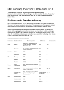 SRF Sendung Puls vom 1. Dezember 2014 - tcm