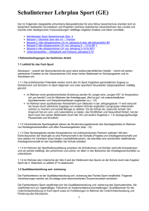 Schulinterner Lehrplan Sport (GE) - Schulsport-NRW