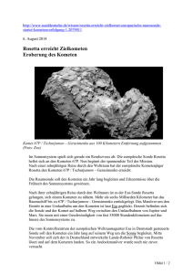 Komet 67P / Tschurjumow - Gerasimenko aus 100 Kilometern