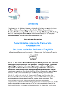 Einladung Presse - Österreichische Gesellschaft für Pneumologie