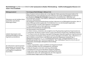 Markl Biologie 1 für Klassen 5/6 Baden-Württemberg (Word