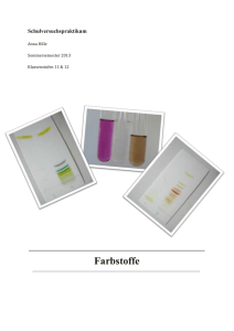 Farbstoffe - Unterrichtsmaterialien Chemie