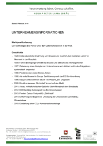 Factsheet 2016 - Neumarkter Lammsbräu