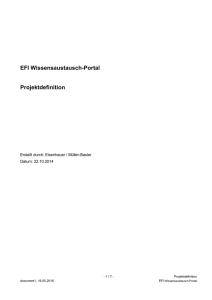 Projektdefinition - EFI-WAP