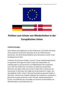EUROMIN Petition Minderheitenschutz