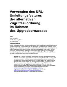 Verwenden des URL-Umleitungsfeatures der alternativen