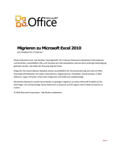 Kapitel 2: &Ouml;ffnen von Excel 97-2003-Arbeitsmappen in