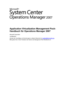 Microsoft Application Virtualization 4.5 Management Pack Guide