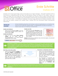 OneNote 2010 bietet eine noch leistungsstärkere Suche.