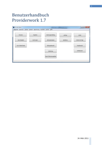 Benutzerhandbuch Providerwork 1.6
